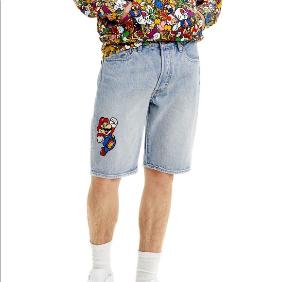 Levi's | Shorts | Levis 5 X Super Mario Bros Denim Shorts Limited Edition  Nintendo 2020 | Poshmark